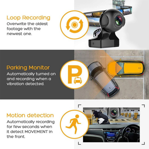 170° WiFi Dash Cam Recorder Car Camera HD 1080P Car DVR Vehicle Video